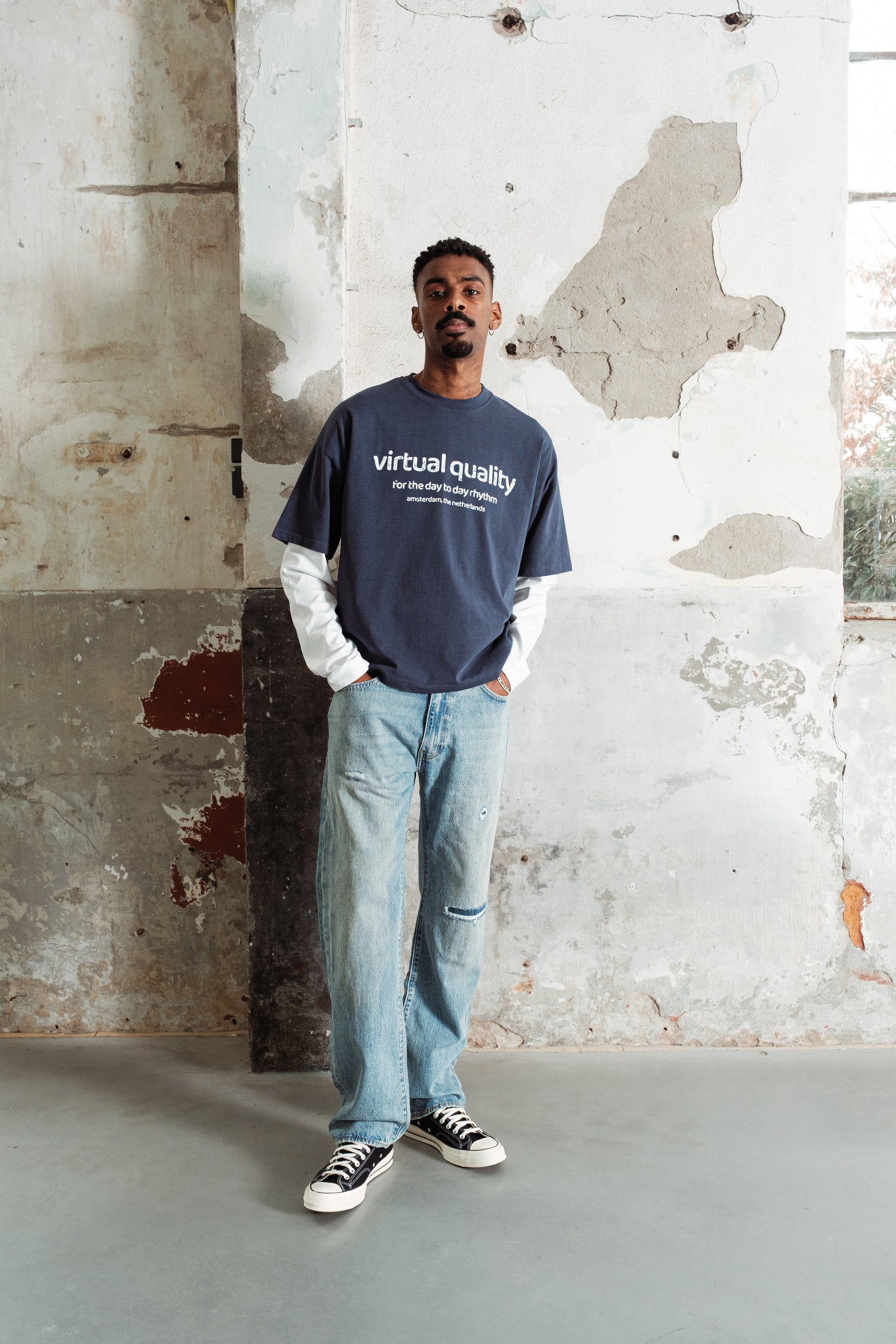 RHYTHM T-SHIRT - NAVY