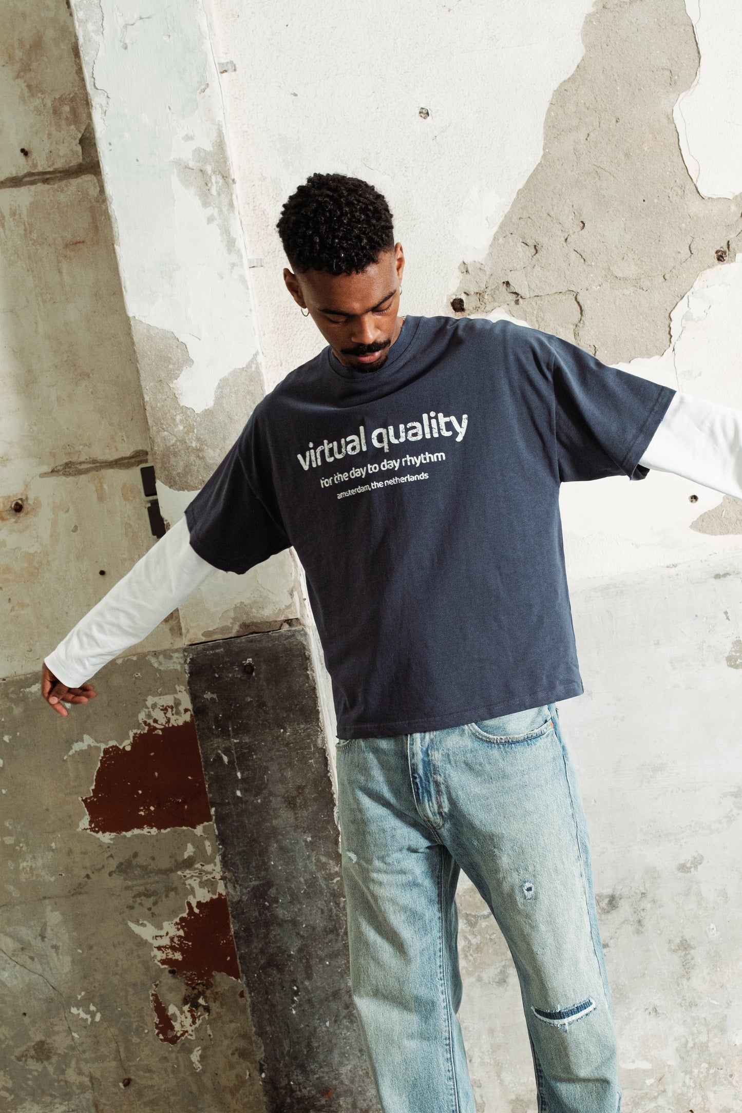 RHYTHM T-SHIRT - NAVY