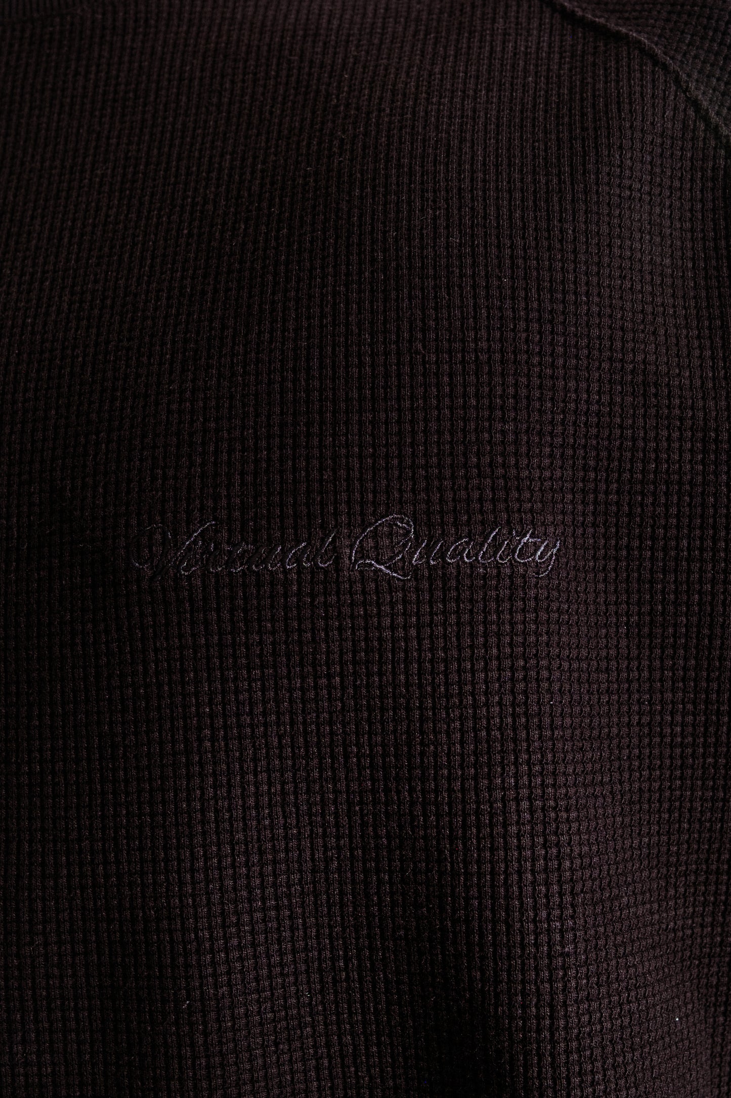 WAFFLE SWEATPANTS - ONYX BLACK