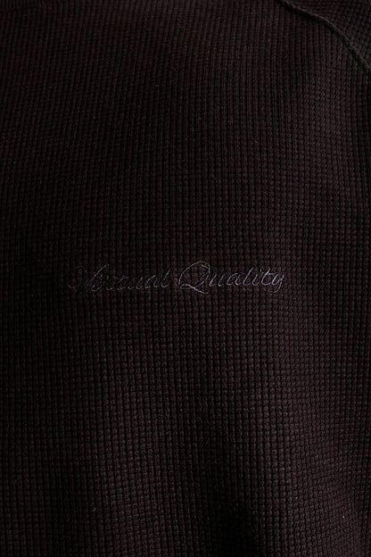 WAFFLE SWEATPANTS - ONYX BLACK