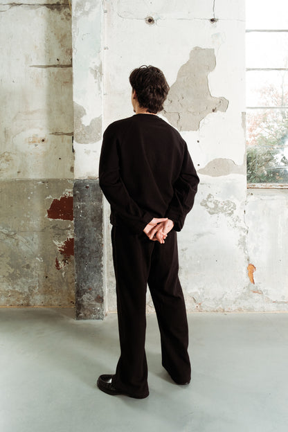 WAFFLE LONGSLEEVE - ONYX BLACK