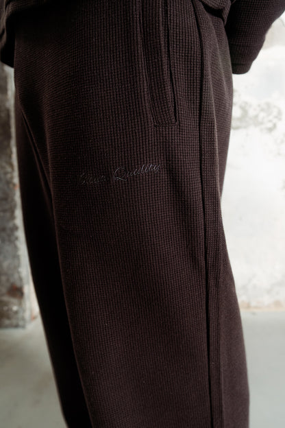 WAFFLE SWEATPANTS - ONYX BLACK