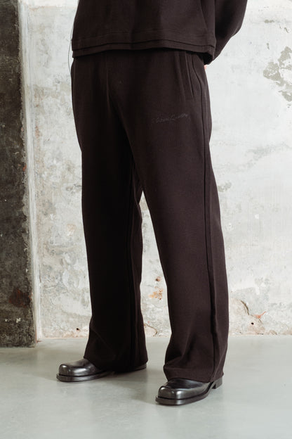 WAFFLE SWEATPANTS - ONYX BLACK
