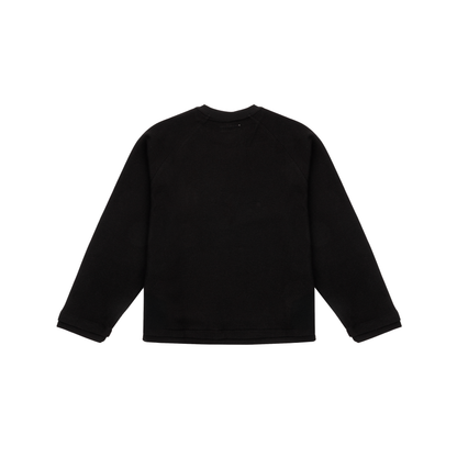 WAFFLE LONGSLEEVE - ONYX BLACK